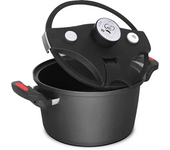 Olla de Cocción Lenta XSQUO Vital Tools 5L - Ahorro de Energía 70% - Compatible con Cocinas de Gas, Eléctricas e Inducción - Revestimiento Antiadherente - Para hasta 8 Comensales