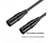XLR Cable Male to Male to Female OFC Audio Cable Shielded For Microphone Mixer Femlae to Female F/F 1m 1.8m 3m 5m 10m 15m 20m