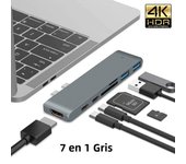 USB 3.1 Type-C Hub to HDMI Adapter 4K Thunderbolt 3 USB C Hub 3.0 TF SD Reader Slot PD For MacBook Air 13 15 Pro 14 M4 M3 M2 M1