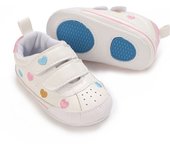 Zapatillas De Bebé Primera Marcha Suaves Y Cómodas Para Niña Prewalker With Suela De Goma Todoterra Para 0-18 Mes Cierres De Corretas De Encajes