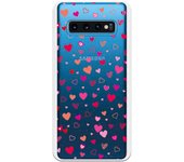 Funda original compatible con Samsung Galaxy S10 - Corazoncitos de colores