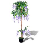 vidaXL Glicina artificial en maceta de 120 cm de alto