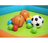 Bestway Piscina Hinchable Infantil Juegos Canastas con Pelotas y Bolas 120x107x84 cm +2 Años Jardin 52728