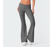 Women Flare Leggings High Waist Wide Leg Yoga Pants Seamless Fitness Workout Tights Gym Sports Trousers Casual Slimming Clothing