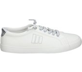 MTNG | Zapatillas Bajas Mustang Aria para Mujer – Deportivas en Color Blanco con Detalles en Plateado – Sneakers con Cordones – Estilo Casual – Cómodos – Versátiles – Modelo 60142