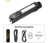 Sofirn IF24 PRO SFT40 Buck Driver RGB Light 1800lm 340m 18650 USB C Rechargeable Flashlights Flood Spot with Magnetic