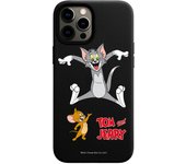 Funda original compatible con iPhone 12 Pro Max - Negro con un diseño de T&J Saltando