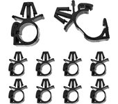 10X Car Wiring Harness Fastener Route Fixed Clip Corrugated Pipe Tie Wrap Cable Clamp Oil Pipe Beam Line Hose Bracket Hole 11mm