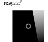 EU 1 Gang Touch Switch And Wall Power Socket with USB Type-C Charging Ports Wallpad 157x86mm Black Glass Panel Smart Home