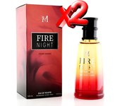 2 UNIDADES Fire Night Eau de Toilette para hombre 100ml Montage Brands Fragancia inspirada en otros perfumes Perfume masculino