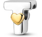 New 925 Sterling Silver Cute Gold Lucky Heart 26 Letter Series Charms Beads Fit Pan Original Bracelets DIY Gifts Fine  Jewelry