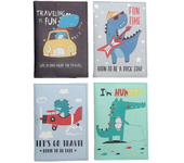 Passport Cover Cartoon Dinosaur Crocodile Animals Men Women PU Leather Travel Passport Holder Case Card ID Holders Wallet Bags