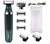 VGR Razor Professional Shaving Machine Electric Shaver Waterproof Beard Trimmer Razor 2 In 1 Hair Trimmer Shaver for Men V-393