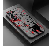 Case For Samsung Galaxy S23 Ultra S22 S20 FE S21 5G Matte Phone Cover S10 Note 20 10 Lite Luxury Funda Chainsaw Man Anime Shell