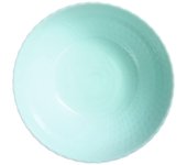 Luminarc Plato Hondo Pampille Turquesa Vidrio Templado Extra Resistente 20cm