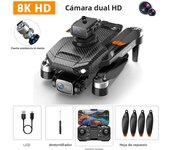 P8 PRO RC Drone with 4K HD Camera Wide Angle Brushless Motor Obstacle Optical Flow Positioning RC Quadcopter for Kids Adults