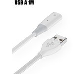 Stylus Charger Wire USB A/Type-C Charging Cable Cord Male To Female Extension with Indicator Light for Apple Pencil Generation 1