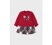 Mayoral Conjunto Falda Cuadros Perrito - Lindo Diseño de Perrito