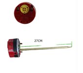 Enchufe Polo interruptor de termostato de control de temperatura 16A Polo de cobre puro para calentador de agua eléctrico Ariston KST18/T105 (rojo largo 27cm)