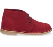 Davinia Shoes Botas Desierto Safari para Mujer y  Hombre con Piel Serraje, Suela Crepé Antideslizante y Cordones. Cómodas, prácticas e ideales para Otoño-Invierno. Shoes&Blues.es DB01-Burdeos