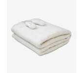Manta eléctrica Doble 160X140 | Manta calefactora Cama de Matrimonio 2 x 60W | Manta térmica Grande con protección contra sobrecalentamiento | Varios Niveles de Temperatura | Lavable