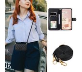 Long lanyard Flip Leather Case for Samsung Galaxy Note 20 Ultra 10 9 8 Plus A10 A20E A30 A50 A70 A51 A71 A21S Wallet Card Cover