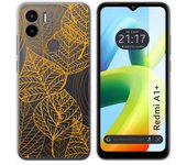 Funda Silicona Transparente para Xiaomi Redmi A1 Plus diseño Hojas Dibujos