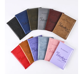 Men Women Travel Ticket Passport Protective Cover ID Card Holder New Solid Color Discoloration PU Leather Passport Holder Case