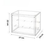 1Pcs Three Layer Acrylic Display Rack Transparent Ladder Handmade Anime Car Model Blind Box Storage Box Jewelry Sorting Box