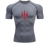 Anime Compression Shirt Men Print Breathable Football Fitness Tight Sportswear Althletic Quick Dry Rash Guard Gym Riding Tops