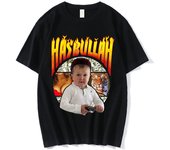 Classic Hasbulla Fighting Meme T Shirt Mini Khabib Blogger T Shirt Fashion Casual Crew Neck Crew Neck Plus Size T Shirt Women