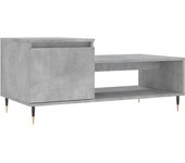 vidaXL Mesa de centro madera contrachapada 100x50x45 cm Blanco, Negro, Blanco brillante Mesita de Salón o Comedor o Auxiliar Mesa de Café Meuble Salón