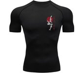 Baki Print Compression Shirts for Men Athletic Quick Dry Tshirts Tees Tops Gym Workout Fitness Undershirts Baselayers Rash Guard