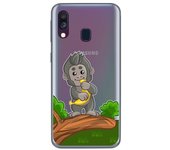 Tumundosmartphone Funda Gel Transparente para Samsung Galaxy A40 diseño Mono Dibujos