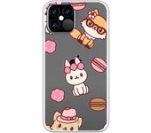 Funda compatible con iPhone 12 - 12 Pro - Patron Gatos