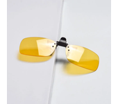 Red Lens Clip on Better Sleep Anti Blue Light ClipOn Orange Lens Clip on Night Vision Yellow Lens Clip on Cut Blue Light