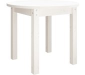 vidaXL Mesa de centro de madera maciza de pino Ø 55x45 cm Natural, Blanco, Gris Mesita de Salón o Comedor o Auxiliar Mesa de Café Meuble Salón
