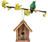 Pack de Nidos para Pájaros Natural Casita de Pajaro Colgante Exterior - Casa Pajaro Jardín