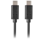 CABLE LANBERG USB C 3.1 GEN 1 MACHO/MACHO 0.5M NEGRO