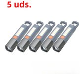 1-10PCS Super Bright LED Flashlight XPE Torch Light With Hook Camping Light USB Rechargeable Zoomable Waterproof Flashlight