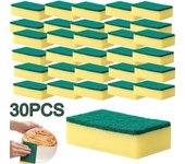 30PCS Dishwashing Sponge Kitchen Nano Emery Magic Clean Rub Pot Rust Focal Stains Sponge Removing Kit Cleaning Brush Sponges