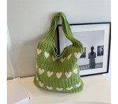 Knitted Bag Handbags Female Large Capacity Totes Women's Shoulder Bag Summer Beach Bag Purses Casual Hollow Woven Shopping