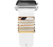 Decoration For Apple watch band series 9 8 7 6 5 4 se ultra Accessories Diamond Jewelry Charms for Samsung watch Strap 20mm 22mm