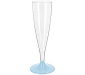MONOUSO | Copa Reutilizable Durable PS Pie Azul Cava 140ml 2P (6 Uds)