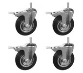 Coshano Ruedas giratorias freno rueda loca 5" 125/37.5-50 Muebles plataformas mesas 4 ruedas