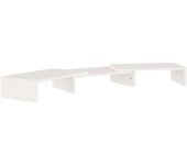 vidaXL Soporte para monitor madera maciza de pino 80x24x10,5 cm, Mueble de Salon, Mueble TV, Mueble TV salon, Mesa de TV, Mueble tele
