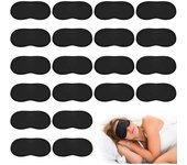 Masque de Nuit, 30 Pcs Masque pour les Yeux Doux pour Bloquer le Soleil et la Lumière lorsque vous Dormez, Masques de Sommeil Convient pour l'avion le Bureau la Maison et les Voyages (Noir)