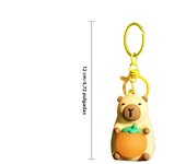 Cute Capybara Keychain With Lighted Creative Luminous Capibara Anime Lighting Keyring Mini Doll Capybara Keyring accessories
