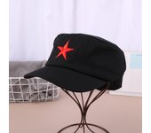 Solid Colors Men Women Army Cap Cadet Military Patrol Hat Golf Driving Red Star Pentagram Casual Hat