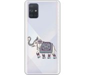 Funda compatible con Samsung Galaxy A71 - Elefante mandala